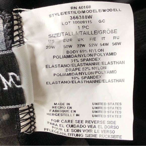 Miraclesuit Black And White Polkadot One Piece Size 20W - Picture 10 of 14